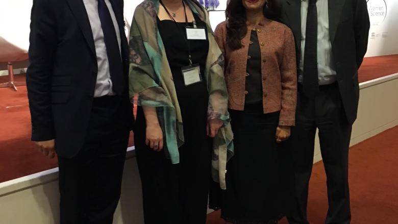 Pictured with Jeff Bridges Chief Executive and Secretary-General UK National Commission for UNESCO, Zamila Bunglawala UK Nation