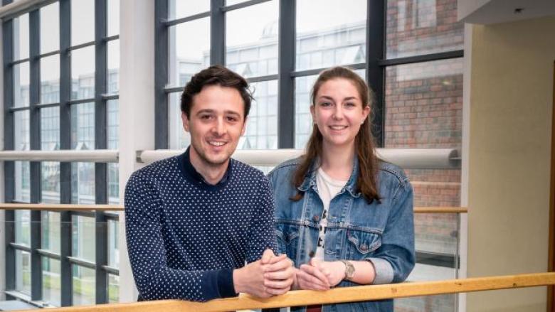 Naughton fellowship winners Carlos Alberto Canizares and Ciara Walsh