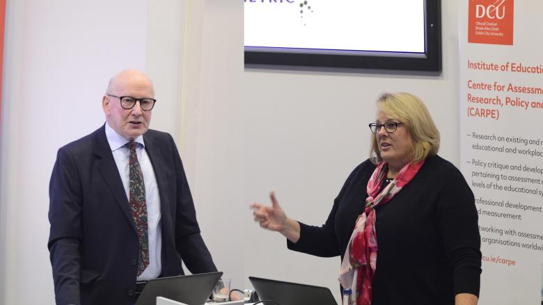 Mark Morgan and Lisa Abrams delivering the 2018 CARPE Lecture