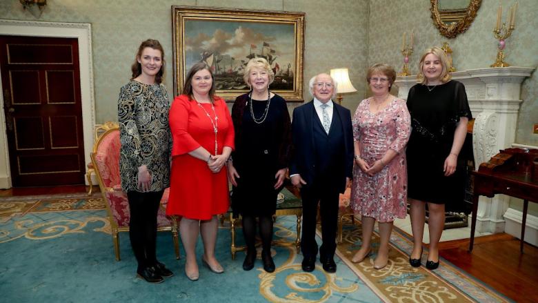 DCU Physicists attend “Women In The Sciences” reception hosted by President and Sabina Higgins