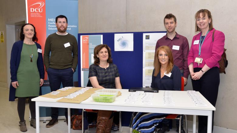 The MEI 7 Organising Committee (L-R): Siún Nic Mhuirí, Paul Grimes, Aisling Twohill (Chair), Fiona Giblin, Fionnnán Howard and L