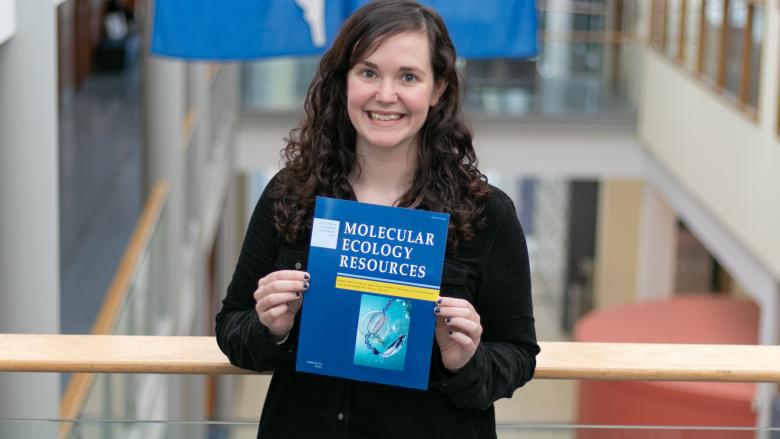 Molly-Ann Williams, first author of the publication that features on the cover of Molecular Ecology Resources