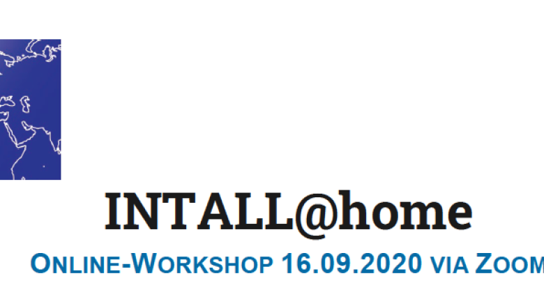 INTALL@home online workshop on Sep. 16th 2020