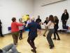 Maltese delegation members practising their Irish dancing