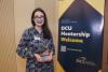 Laura Miskella with her award