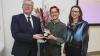 Presidents Awards for Engagement 2025-Niall with DCU President and Laura Mahoney