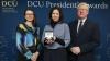 Eileen Culloty with DCU President and Laura Mahoney
