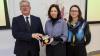 Presidents Awards for Engagement 2025-Eileen Culloty with DCU President and Laura Mahoney