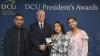 Malha Muhammed with DCU President and guests
