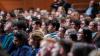 Students watch President Zelenskyy's address