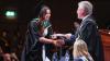Graduates celebrate during DCU Spring Graduation 2025. Pic: Kyran O’Brien/DCU