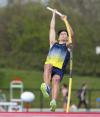 DCU Athlete competing in the men's pole vault