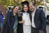 Geetika Sood with her parents Vandana and Shashi-kant.