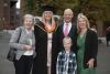 Amy Comerford from Maynooth with her parents, Pat and Ann, her Granny Mary and brother Harry. She received a BA in Engineering.