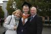 Szymon Masternak, BA in Electronic  Engineering, with his parents Anna and Mirek.