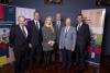 Dr Peter Robbins DCU, Prof Dominic Elliott DCU Business School Dean, Dr Catherine Faherty NCFB Associate Director, John Brennan AIB, Kevin O'Connor General Paints