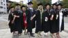 Shows DCU graduates on campus for October 2023 ceremonies