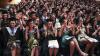 Shows DCU graduates on campus for October 2023 ceremonies