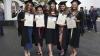 Shows DCU graduates on campus for October 2023 ceremonies