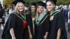 Shows DCU graduates on campus for October 2023 ceremonies