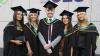 Shows DCU graduates on campus for October 2023 ceremonies