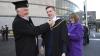 Shows DCU graduates on campus for October 2023 ceremonies