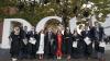 Shows DCU graduates on campus for October 2023 ceremonies