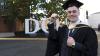 Shows DCU graduates on campus for October 2023 ceremonies