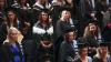 Shows DCU graduates on campus for October 2023 ceremonies