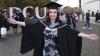 Shows DCU graduates on campus for October 2023 ceremonies