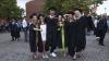 Shows DCU graduates on campus for October 2023 ceremonies