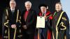 Shows honorary conferring of Dr Kenneth Milne in DCU