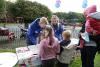 dcu students talking to some children