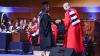 Graduates celebrate during DCU Autumn Graduation 2024. Pic: Kyran O’Brien/DCU