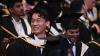 Graduates celebrate during DCU Autumn Graduation 2024. Pic: Kyran O’Brien/DCU