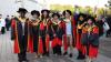 Graduates celebrate during day 2 of DCU Autumn Graduation 2024. Pic: Kyran O’Brien/DCU