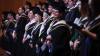 Graduates celebrate during day 2 of DCU Autumn Graduation 2024. Pic: Kyran O’Brien/DCU