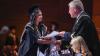 Graduates celebrate during day 2 of DCU Autumn Graduation 2024. Pic: Kyran O’Brien/DCU