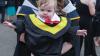 Graduates celebrate during day 2 of DCU Autumn Graduation 2024. Pic: Kyran O’Brien/DCU