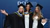 Graduates celebrate during day 3 of DCU Autumn Graduation 2024. Pic: Kyran O’Brien/DCU