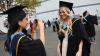 Graduates celebrate during day 3 of DCU Autumn Graduation 2024. Pic: Kyran O’Brien/DCU