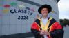 Graduates celebrate during day 4 of DCU Autumn Graduation 2024. Pic: Kyran O’Brien/DCU