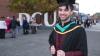Graduates celebrate during day 4 of DCU Autumn Graduation 2024. Pic: Kyran O’Brien/DCU