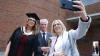 Graduates celebrate during day 4 of DCU Autumn Graduation 2024. Pic: Kyran O’Brien/DCU