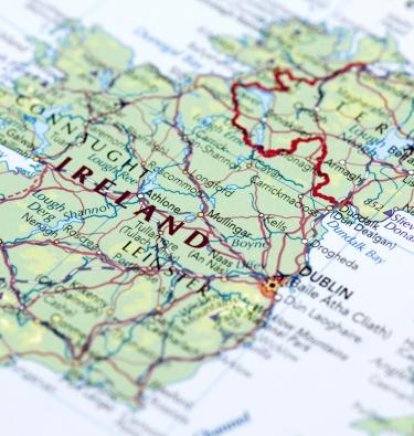 Colour map of Ireland