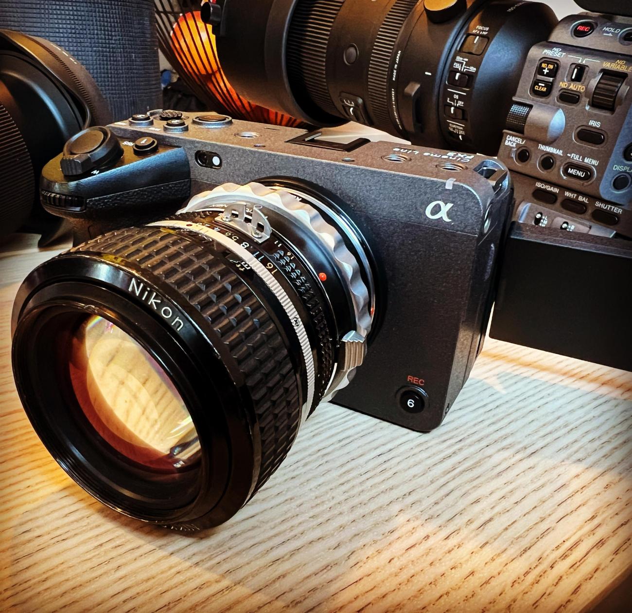 Shows digital cameras used in documentary making