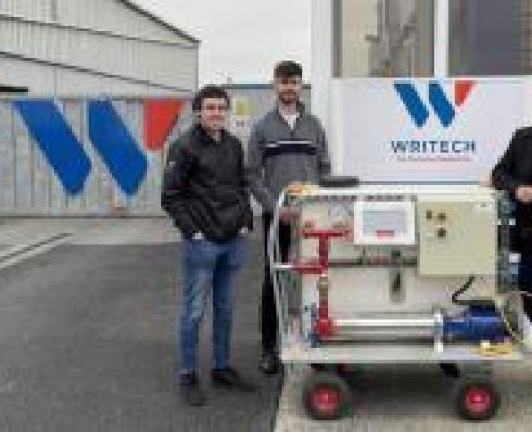 Eamon Kilheaney (Left), Eric Redmond (Centre) and CEO of Writech Ted Wright (right)