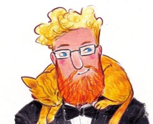 Cartoon image of Dave Rudden