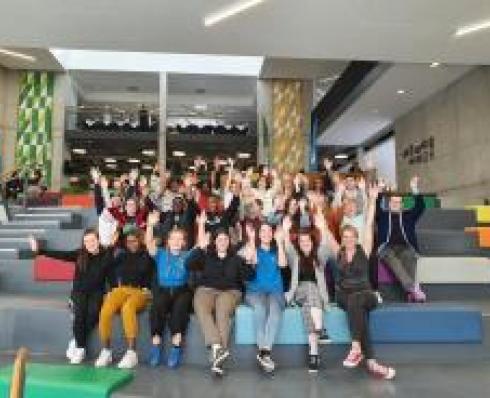 Students in U Building