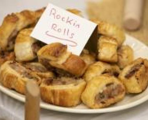 Shows the Wooden Spoons' 'Rockin' Rolls'
